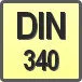 Piktogram - Typ DIN: DIN 340